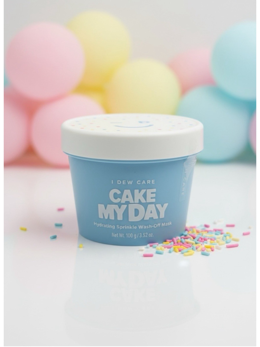 I Dew Care Cake My Day Hydrating Sprinkle Wash Off Mask New 3.52 oz